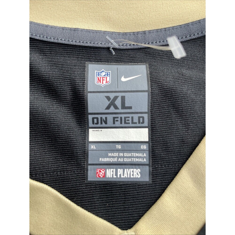 NEW ORLEANS SAINTS Alvin Kamara #41 Black Football Jersey XL Signature Embroider - Picture 7 of 11